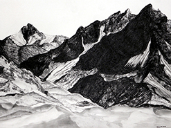 Roswita Busskamp drawing The Andes
