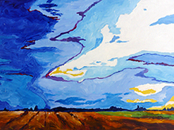 Roswita Busskamp painting Evening Sky