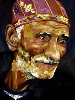 Roswita Busskamp painting Iranian Man